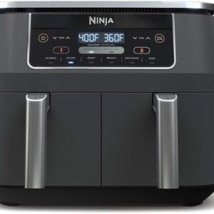 Ninja DZ201 Foodi 8 Quart 6-in-1 DualZone 2-Basket Air Fryer with 2 Independent Frying Baskets