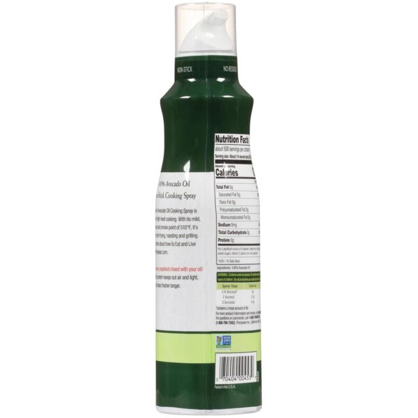 100% Avocado Oil Cooking Spray, - Image 2